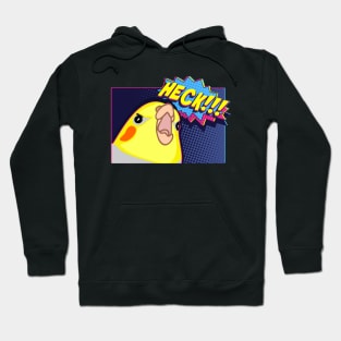 HECK! - funny cockatiel comic Hoodie